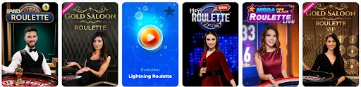 Tables de roulette en direct – Speed, VIP et Mega Roulette sur Posido. Sélection de tables de roulette en direct sur Posido